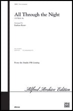 All Through the Night Two-Part choral sheet music cover